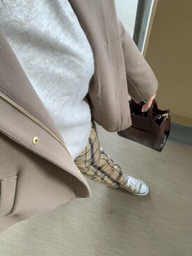 「スニーカー好きと繋がりたい」｜「アイテム（その他アウター）」を使った、erer6さん（レディース・159cm）の冬コーディネート