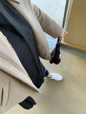 「スニーカー好きと繋がりたい」｜「アイテム（その他アウター）」を使った、erer6さん（レディース・159cm）の冬コーディネート