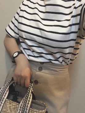 「CASIO」｜「アイテム（サンダル）」を使った、shouさん（レディース・170cm）の夏コーディネート