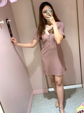 「アイテム（ワンピース/ドレス）」を使った、milky.tcさん（レディース・165cm・10代）の秋コーディネート