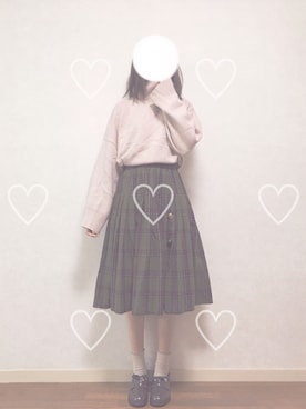 「axes femme（アクシーズファム）のアイテム（ローファー）」を使った、shiyuriさん（レディース・160cm）の冬コーディネート