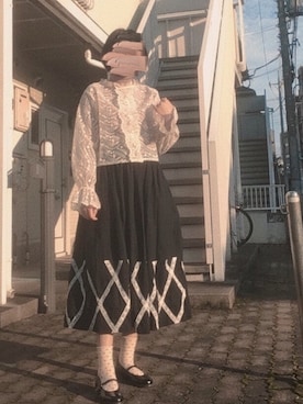 「merry jenny（メリージェニー）のアイテム（ジャケット/アウター）」を使った、shiyuriさん（レディース・160cm）の秋コーディネート