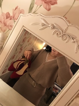 「one after another NICE CLAUP（ワンアフターアナザーナイスクラップ）のアイテム（チェスターコート）」を使った、ヒカリさん（レディース・147cm）の冬コーディネート