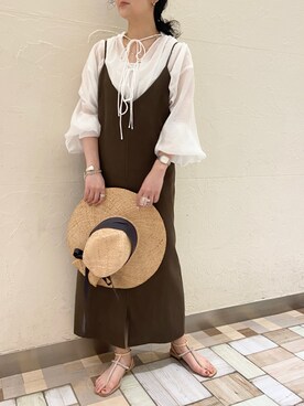 「キャミソールワンピ」｜nol takitaさん（レディース・160cm）の春コーディネート