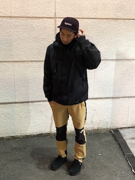 「ラフスタイル」｜「アイテム（その他アウター）」を使った、jonさん（メンズ・171cm）の冬コーディネート