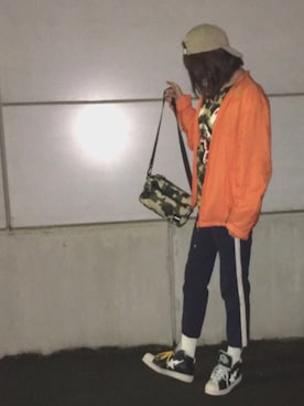 「A BATHING APE（アベイシングエイプ）のアイテム（ジャケット/アウター）」を使った、chさん（レディース・160cm）の春コーディネート