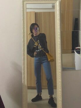 「PULL&BEAR（プルアンドベア）のアイテム（パーカー）」を使った、rrubbyさん（レディース・165cm）の冬コーディネート
