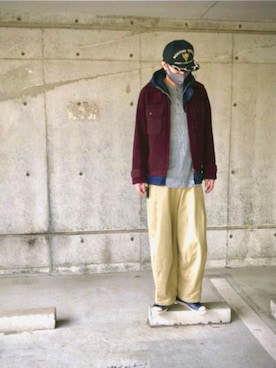 「OMNIGOD（オムニゴッド）のアイテム（ジャケット/アウター）」を使った、ペツさん（メンズ・177cm）の春コーディネート