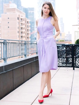 「BANANA REPUBLIC」｜「アイテム（シャツワンピース）」を使った、tanyachroniclesさん（レディース・170cm）の冬コーディネート