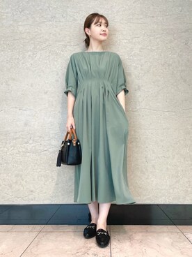 Urban Research Rosso Women アーバンリサーチ ロッソ のワンピース グリーン系 を使った人気ファッションコーディネート Wear Urban Research Rosso Women アーバンリサーチ ロッソ のワンピース グリーン系 を使った人気ファッションコーディネート Wear