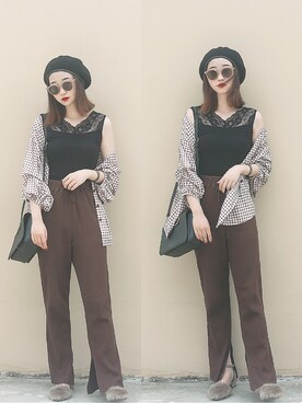 Hannnaさん（レディース・165cm）の夏コーディネート