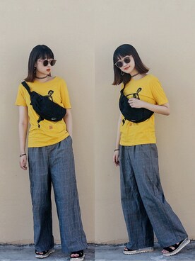 Hannnaさん（レディース・165cm）の夏コーディネート