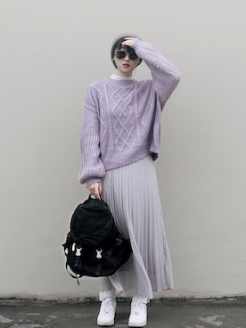 「RED CHOP WORKS（レッドチョップワークス）のアイテム（レギンス/スパッツ）」を使った、Hannnaさん（レディース・165cm）の秋コーディネート