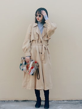 Hannnaさん（レディース・165cm）の冬コーディネート