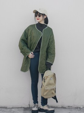 Hannnaさん（レディース・165cm）の冬コーディネート