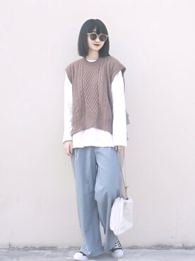 Hannnaさん（レディース・165cm）の春コーディネート