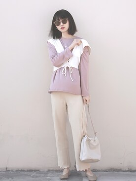 Hannnaさん（レディース・165cm）の春コーディネート