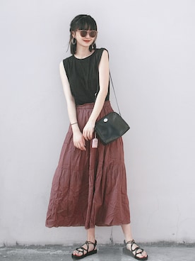 Hannnaさん(レディース・165cm)の夏コーディネート