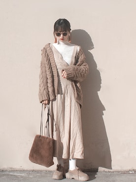 Hannnaさん（レディース・165cm）の冬コーディネート