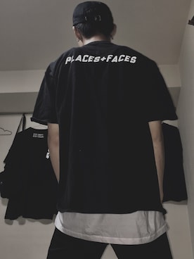 「places+faces」｜®︎®️®︎さん（メンズ・180cm）の夏コーディネート