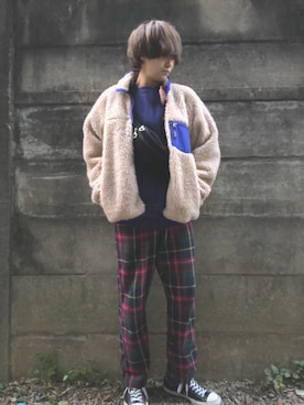 「アイテム（その他アウター）」を使った、Toppoさん（メンズ・180cm・20代）の冬コーディネート