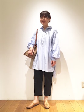 「CHAMULA（チャムラ）のアイテム」を使った、水摩さん（レディース・160cm）の春コーディネート