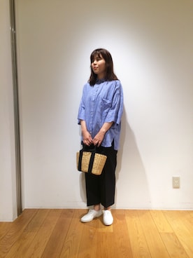 「Keds（ケッズ）のアイテム」を使った、水摩さん（レディース・160cm）の夏コーディネート