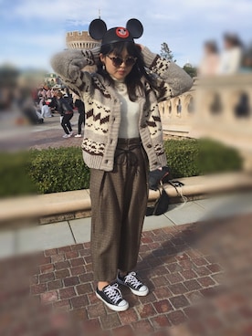 「CONVERSE（コンバース）のconverse（コンバース） ALL STAR OX（オールスターOX）（スニーカー）」を使った、Mさん（レディース・164cm）の秋コーディネート