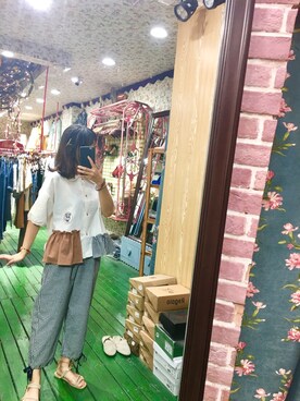 「日系風格」｜cute娜_Dさん（レディース・150cm）の夏コーディネート