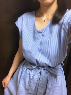 「DRESKIP（ドレスキップ）のアイテム（ワンピース/ドレス）」を使った、Haru☺︎♡さん（レディース・158cm）の夏コーディネート