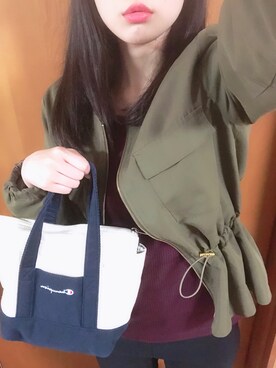 「DRESKIP（ドレスキップ）のアイテム（ノーカラージャケット）」を使った、Haru☺︎♡さん（レディース・158cm）の秋コーディネート