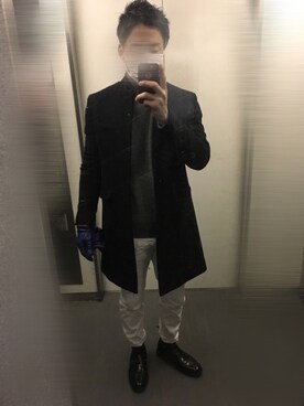 「UNIVERSAL LANGUAGE（ユニバーサルランゲージ）のアイテム（トップス）」を使った、ハイボールさん（メンズ・176cm）の冬コーディネート