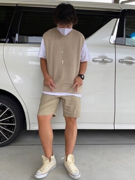 X.Hiideさん（メンズ・178cm）の夏コーディネート