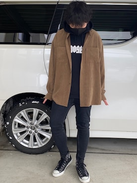 X.Hiideさん（メンズ・178cm）の冬コーディネート