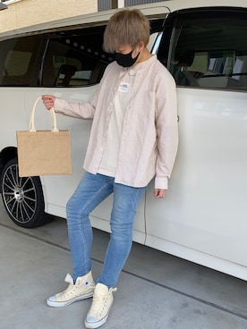 「エコバッグ」｜X.Hiideさん（メンズ・178cm）の春コーディネート