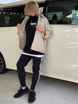 「RAGEBLUE（レイジブルー）のシリコンテンジクロングタンク/873711（タンクトップ）」を使った、X.Hiideさん（メンズ・178cm）の春コーディネート