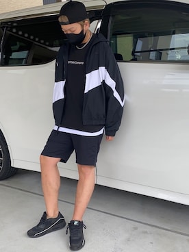 「RAGEBLUE（レイジブルー）のシリコンテンジクロングタンク/873711（タンクトップ）」を使った、X.Hiideさん（メンズ・178cm）の春コーディネート