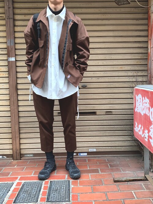 735cm身幅SHINYA KOZUKA DICKIES シャツジャケット ブルゾン M 黒