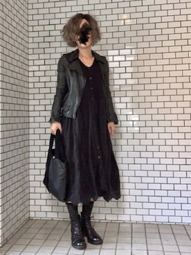 「PADRONE（パドローネ）のアイテム」を使った、ふけみんさん（レディース・154cm）の春コーディネート