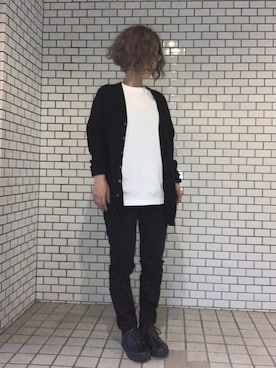 「Y's（ワイズ）のアイテム（スニーカー）」を使った、ふけみんさん（レディース・154cm）の夏コーディネート