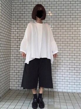 「RBS（アールビーエス）のアイテム（その他パンツ）」を使った、ふけみんさん（レディース・155cm）の夏コーディネート