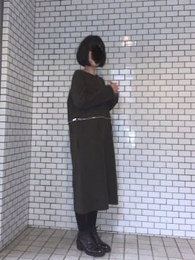 「PADRONE（パドローネ）のアイテム」を使った、ふけみんさん（レディース・154cm）の冬コーディネート