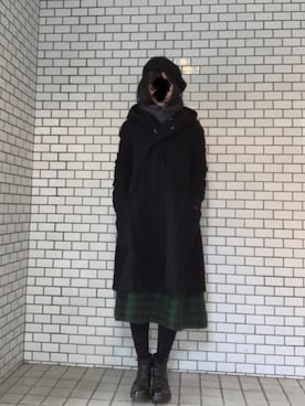 ふけみんさんの「BEAMS BOY / ウール 配色 ベレー 18AW」を使ったコーディネート