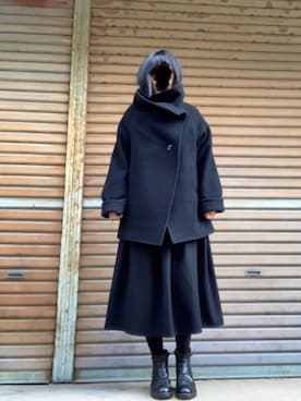 「PADRONE（パドローネ）のアイテム」を使った、ふけみんさん（レディース・154cm）の冬コーディネート