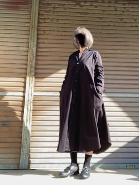 「Y's（ワイズ）のアイテム（ワンピース/ドレス）」を使った、ふけみんさん（レディース・154cm）の春コーディネート