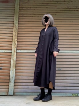 「Y's（ワイズ）のアイテム（ワンピース/ドレス）」を使った、ふけみんさん（レディース・154cm）の春コーディネート