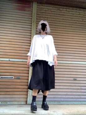 「45R」｜「アイテム（アクセサリー）」を使った、ふけみんさん（レディース・154cm）の夏コーディネート