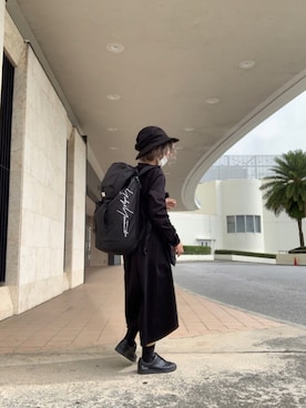 「Y's（ワイズ）のアイテム（ワンピース/ドレス）」を使った、ふけみんさん（レディース・154cm）の秋コーディネート