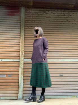 「PADRONE（パドローネ）のアイテム」を使った、ふけみんさん（レディース・154cm）の秋コーディネート