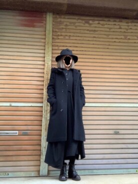ふけみんさんの（Yohji Yamamoto +Noir | ヨウジヤマモトプリュスノアール）を使ったコーディネート